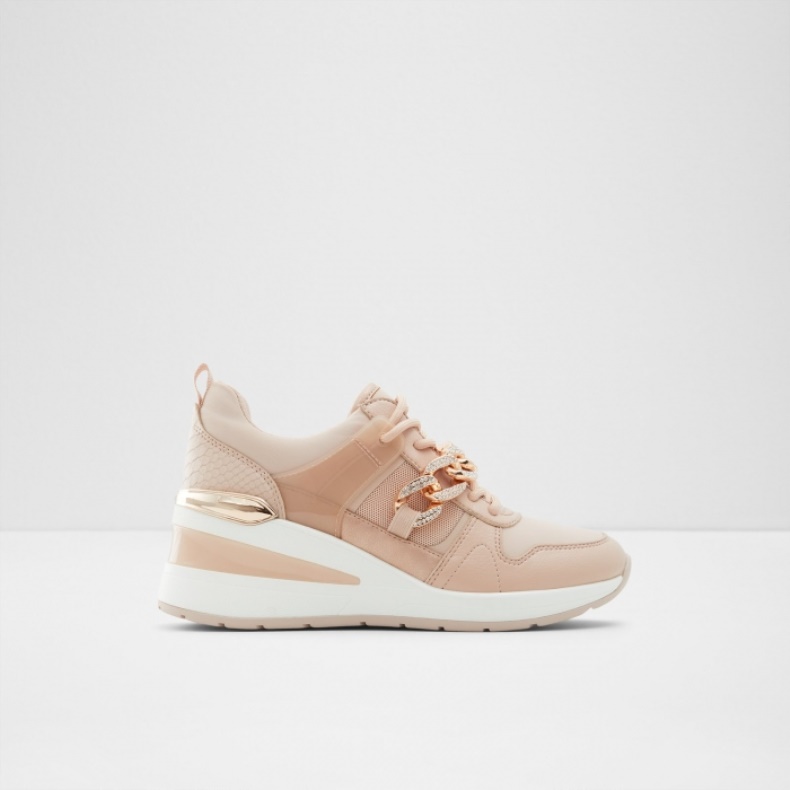 Aldo Zefira Mid Top Sneakers Pink Mode